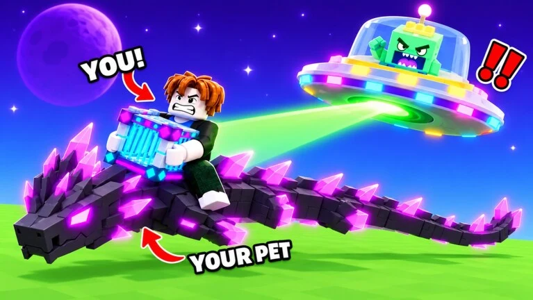 Official Roblox thumbnail for Steal A Pet And Ride It